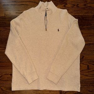 1/4 zip Polo sweater jacket